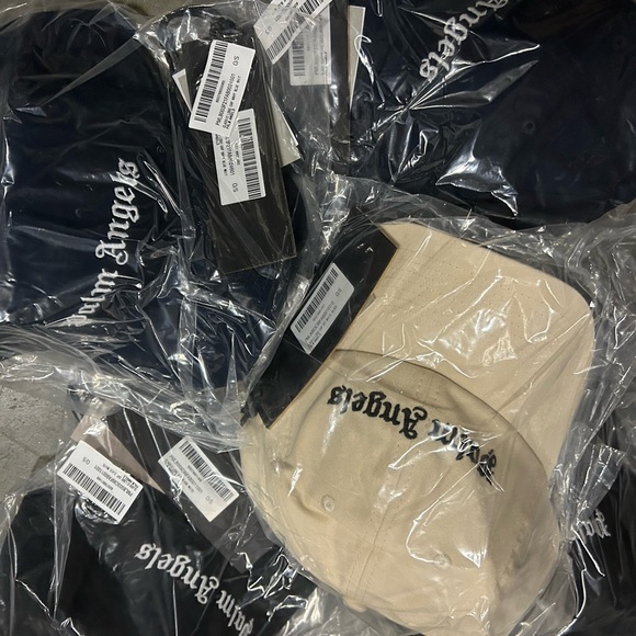 Palm Angels Classic White Logo Cap - Black/off white / navy - Picture 3 of 4